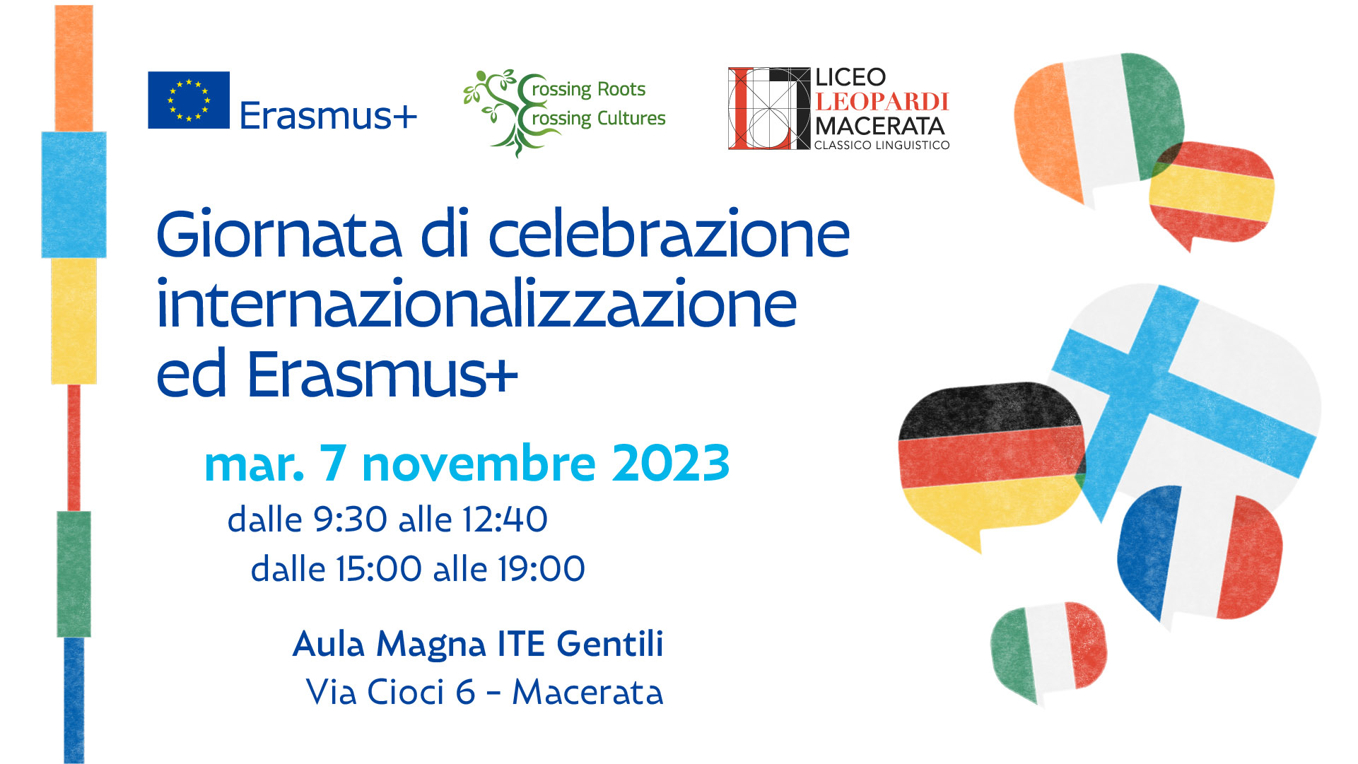  Giornata di celebrazione internazionalizzazione ed Erasmus+ - Liceo Statale G. Leopardi Macerata