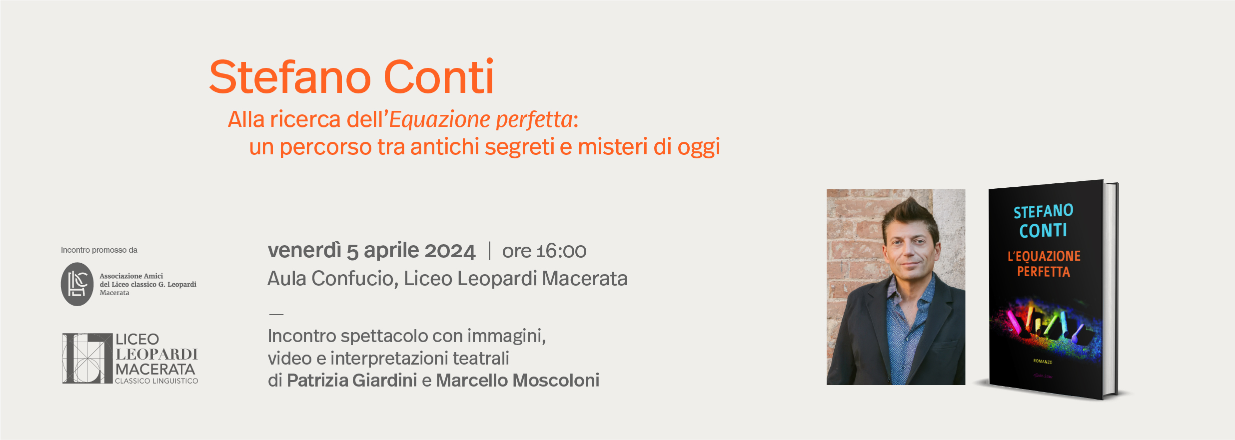 Incontro spettacolo con Stefano Conti - Liceo Statale G. Leopardi Macerata